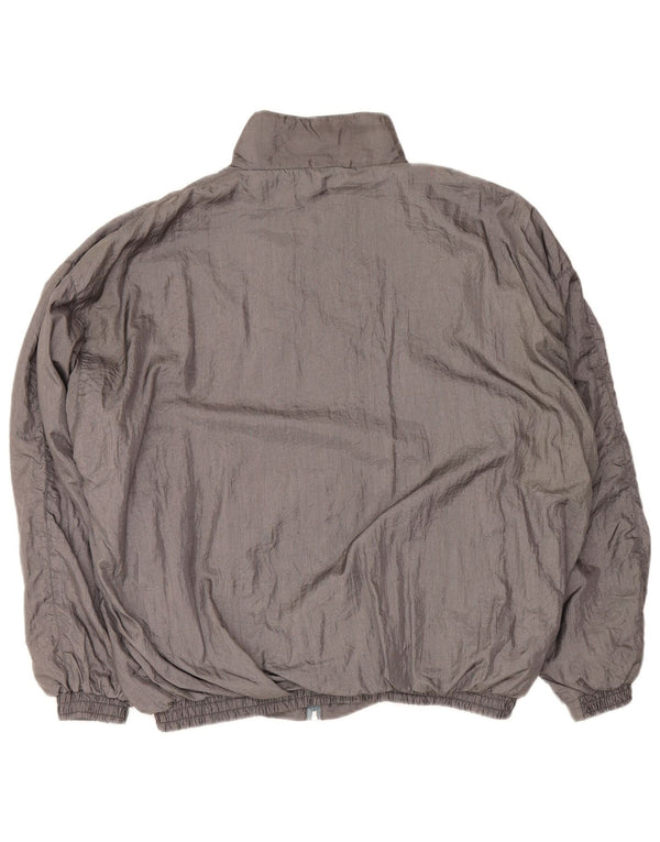 Vintage Mens Trening Top Jacket 2XL Gri Colourblock