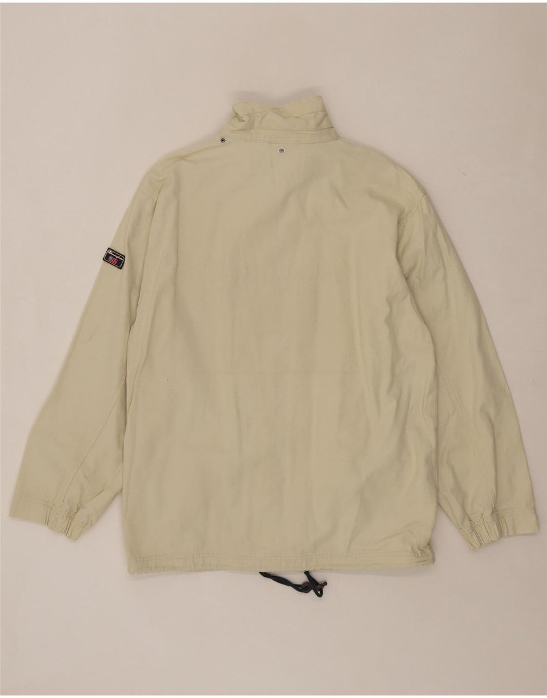 CHAMPION Mens Bomber Jacket UK 38 Medium Beige Cotton Vintage Champion and Second-Hand Champion from Messina Hembry 