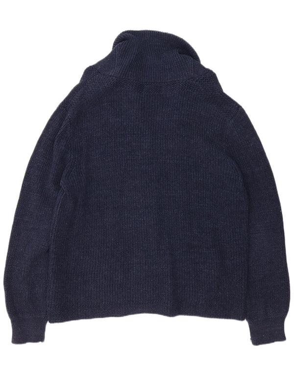Polo Ralph Lauren Pull Cardigan Homme XL Bleu Marine Coton