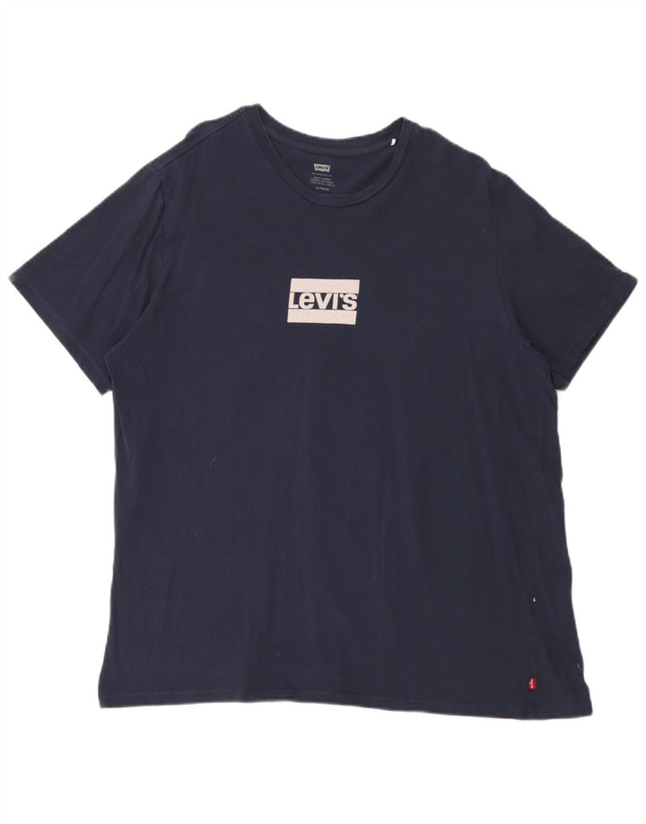 Levi's Mens Graphic T-Shirt Top XL Navy Blue