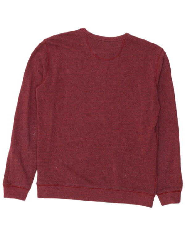 Lee Mens Sweatshirt Jumper Medium Maroon Cotton
