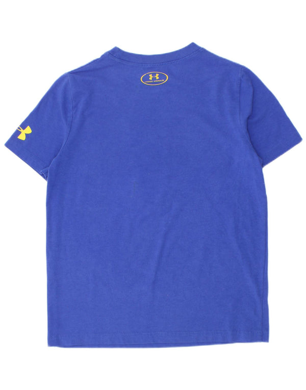 Under Armour Boys Grafisk T-Shirt Top 7-8 år Lille Blå
