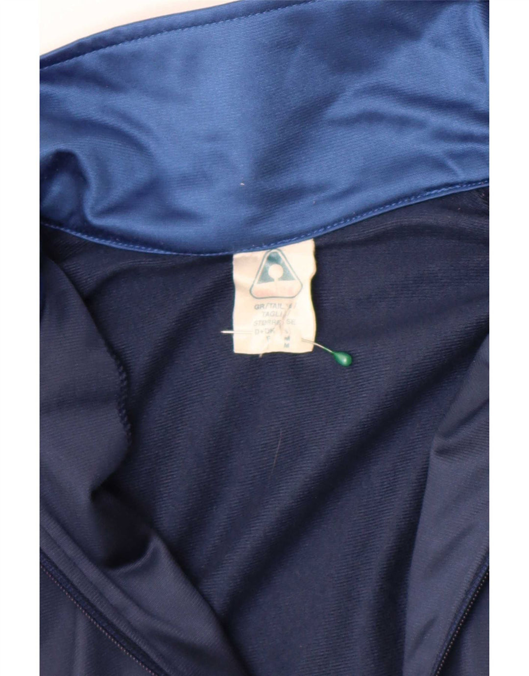 Active Mens Tracksuit Top Jacket Medium Navy Blue Colourblock