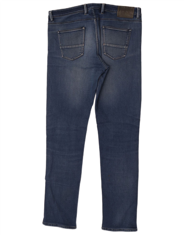 Massimo Dutti Mens Slim Jeans EU 44 Large W34 L32 Blue