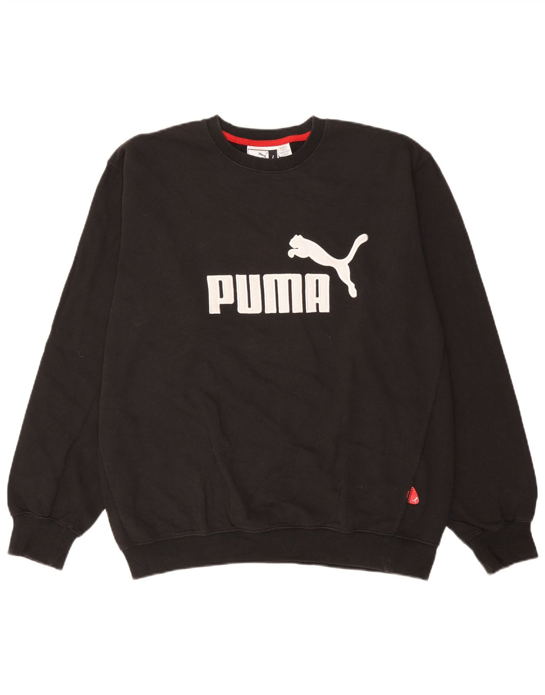 Puma Mens Graphic Sweatshirt Jumper Large Black Cotton