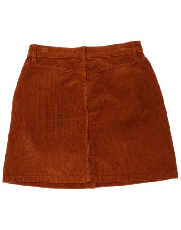 Tom Tailor Womens Corduroy Nederdel Stor W32 Brun Bomuld