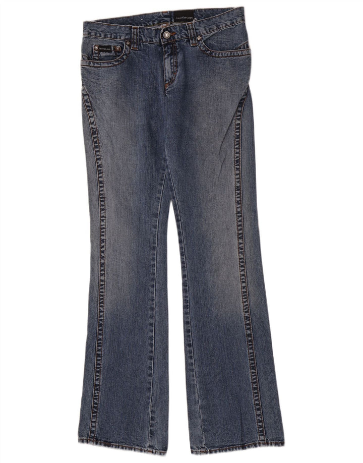 Calvin Klein Dame Flared Jeans W30 L34 Blå Bomuld