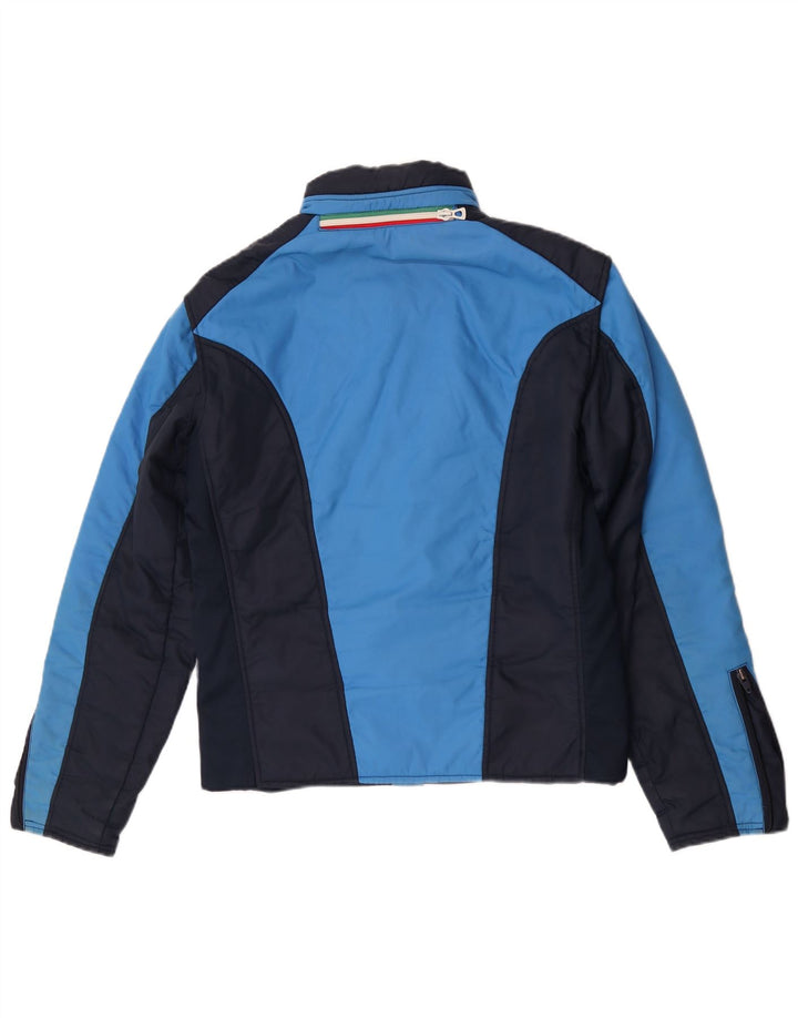 Samas Wattierte Damenjacke IT 50 XL Blaues Colourblock-Nylon