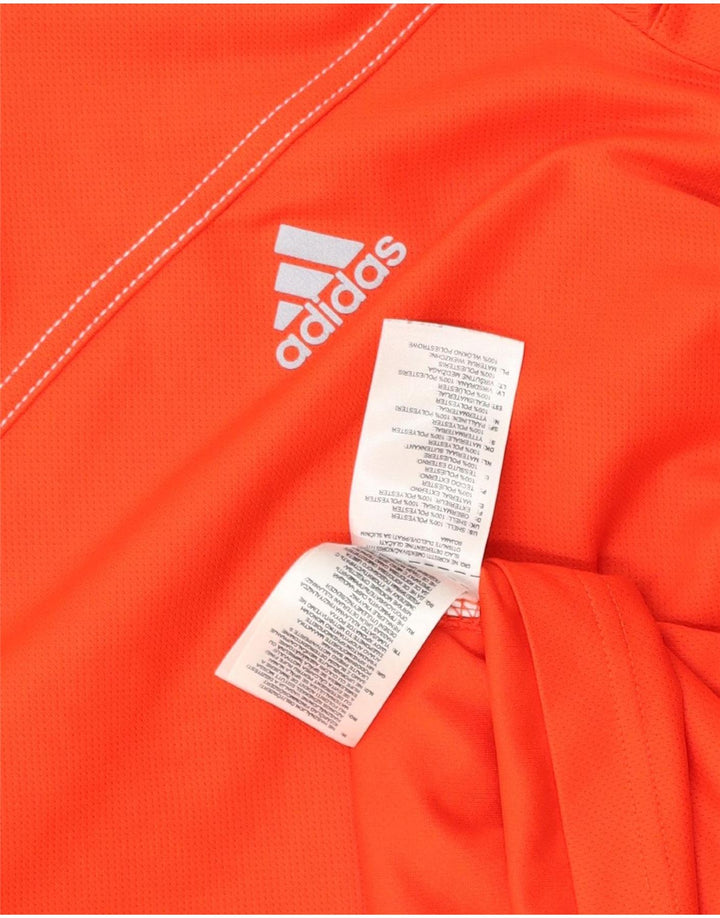 Adidas T-Shirt Homme Haut Orange Moyen Polyester