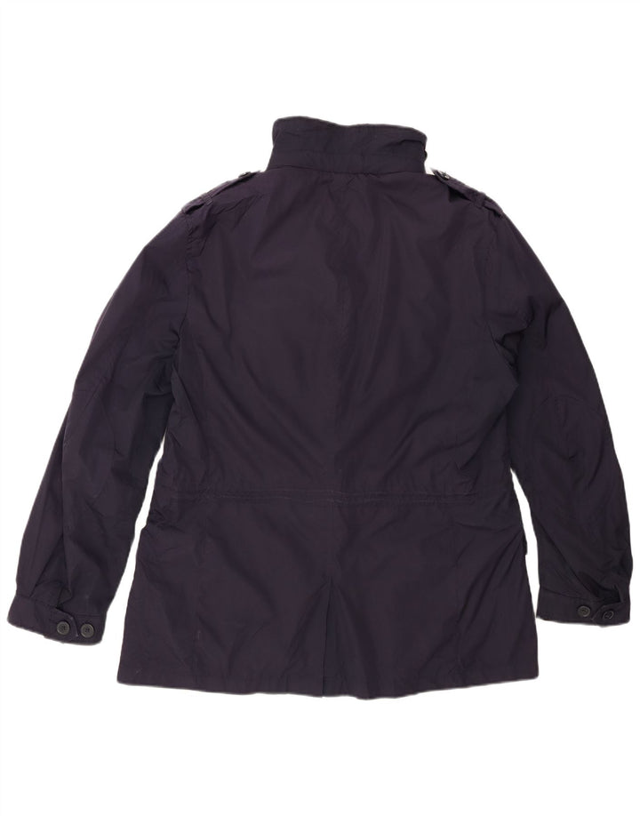 ELLESSE Womens Utility Jacket UK 18 XL Navy Blue Polyester
