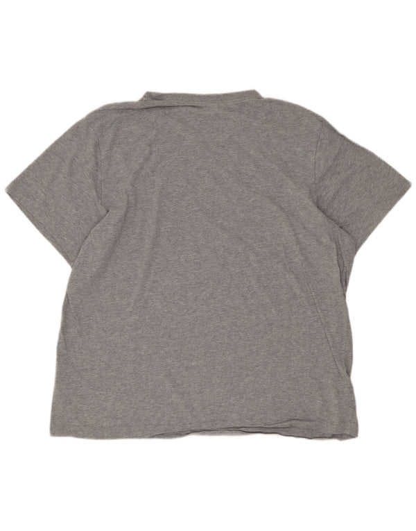 Nike - Camiseta regular para hombre, talla grande, algodón gris