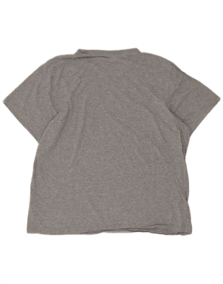 Nike - Camiseta regular para hombre, talla grande, algodón gris