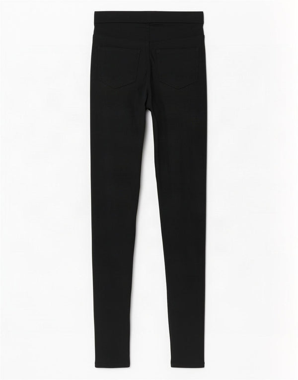 Leggings a vita alta da donna Marks & Spencer UK 8 piccoli in cotone verde