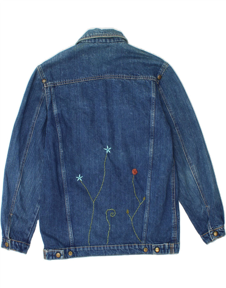 VINTAGE Womens Denim Jacket UK 14 Medium Blue Vintage Vintage and Second-Hand Vintage from Messina Hembry 