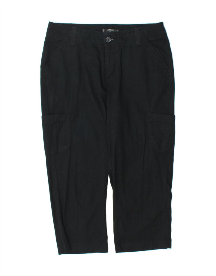 LEE Womens Capri Cargo Trousers US 8 Medium W31 L21 Black Cotton Vintage Lee and Second-Hand Lee from Messina Hembry 