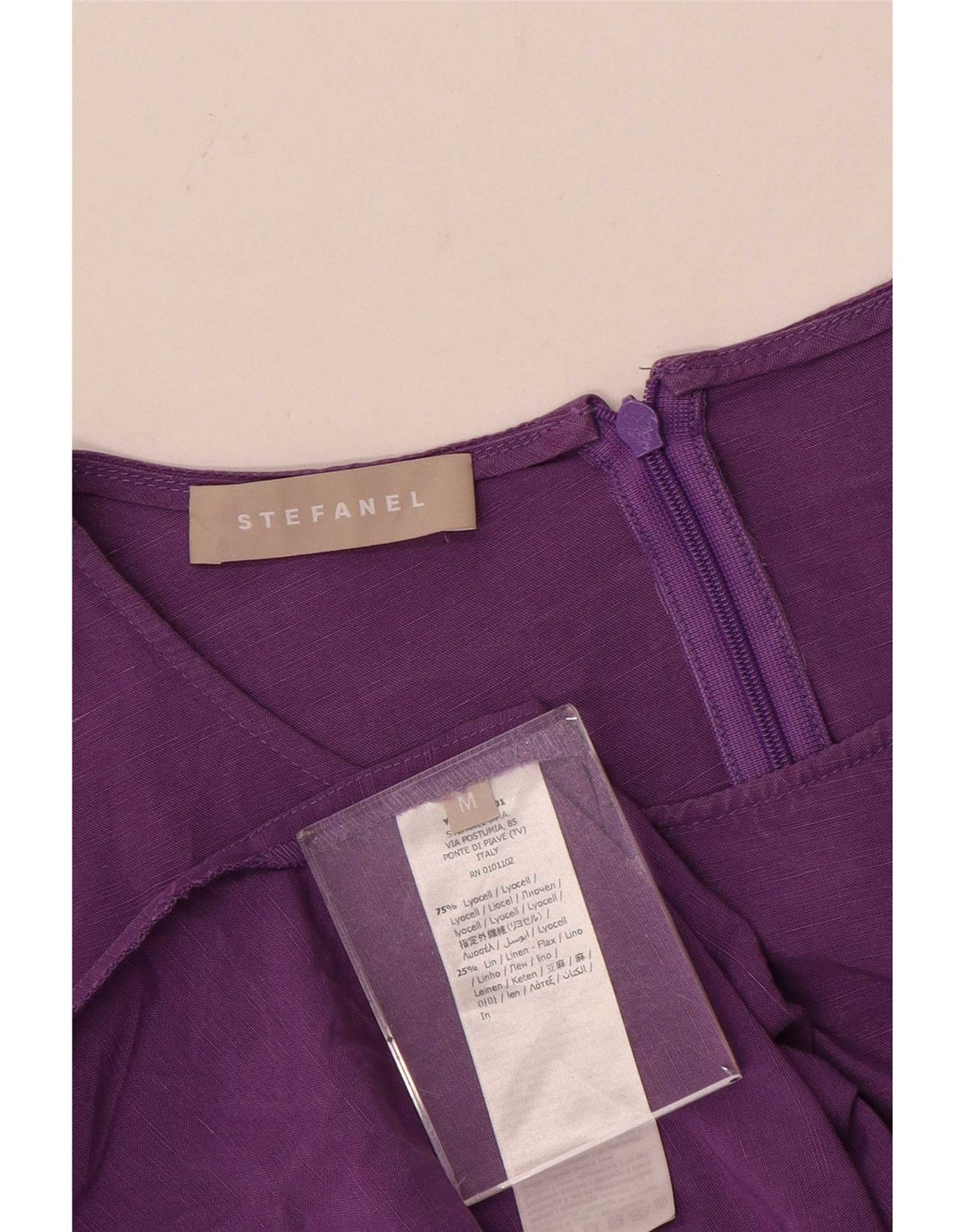 Abito maxi oversize da donna Stefanel UK 14 Lyocell viola medio