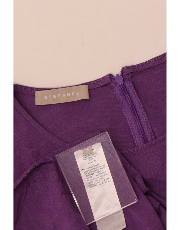 Abito maxi oversize da donna Stefanel UK 14 Lyocell viola medio