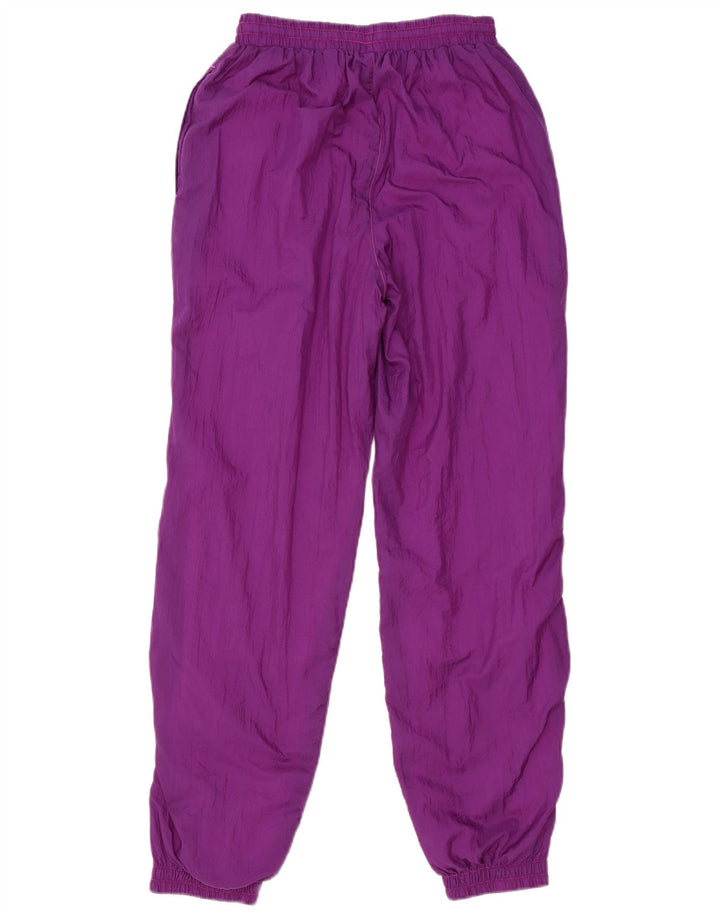 Vintage hel træningsdragt til kvinder UK 12 Medium Lilla Colourblock Polyamid