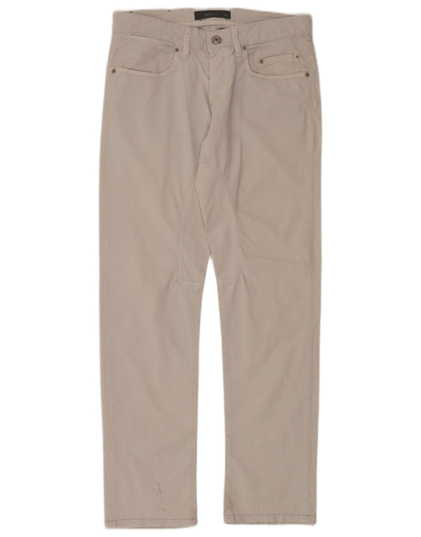 SIVIGLIA Mens Slim Casual Trousers  W32 L30 Grey Cotton
