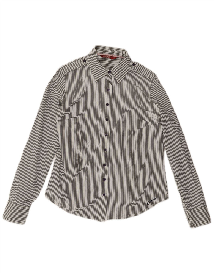 Cămașă Carrera pentru femei UK 12 Medium Gri cu dungi