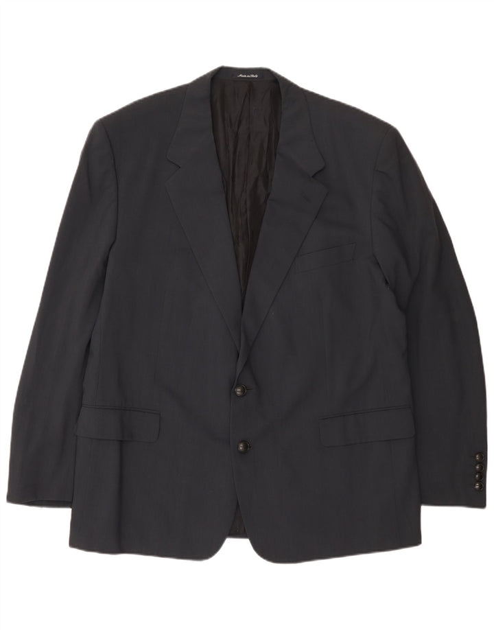 Yves Saint Laurent Veste Blazer 2 Boutons Homme IT 56 3XL Gris Laine