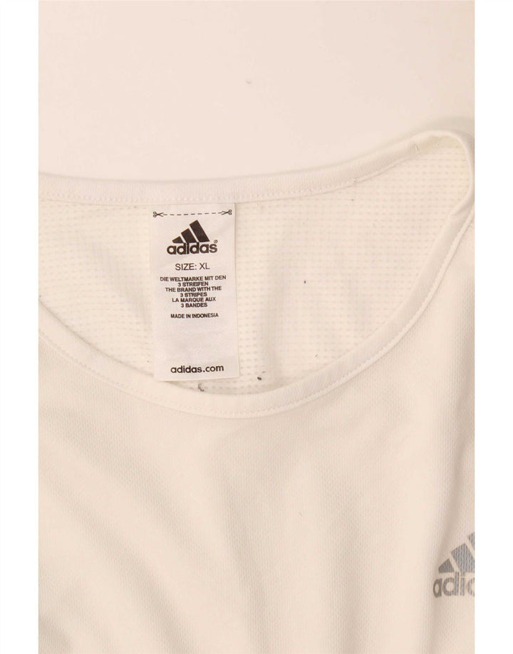 Adidas Mens Colete Top XL Branco Poliéster