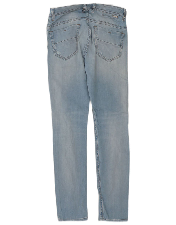 Diesel Herre Thommer Distressed Slim Jeans W28 L32 Blå Bomuld