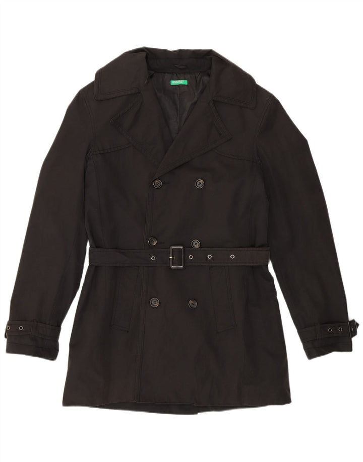 Trench da uomo Benetton IT 46 Large Nero