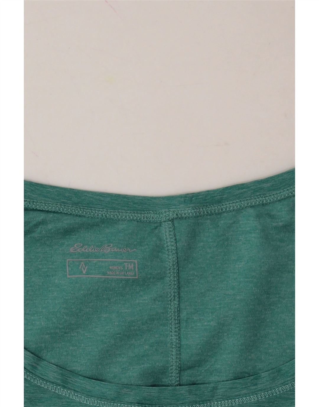 EDDIE BAUER Womens T-Shirt Top UK 14 Medium Turquoise Polyester Vintage Eddie Bauer and Second-Hand Eddie Bauer from Messina Hembry 