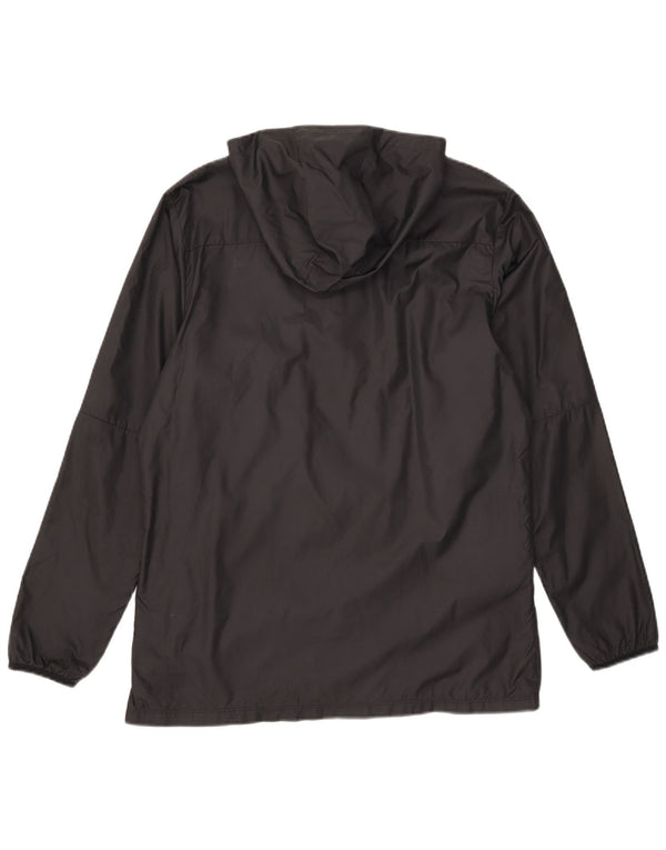 Nike Veste de pluie à capuche pour homme UK 40 Large Noir Polyester