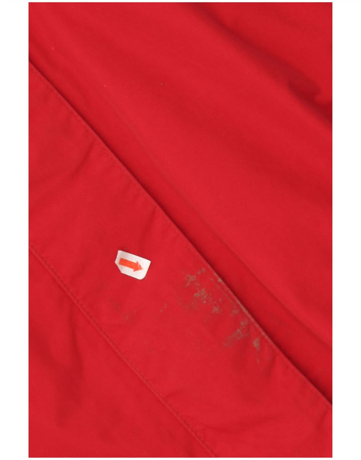 JACK WOLFSKIN Womens Oversized Rain Jacket UK 18/20 XL Red Colourblock