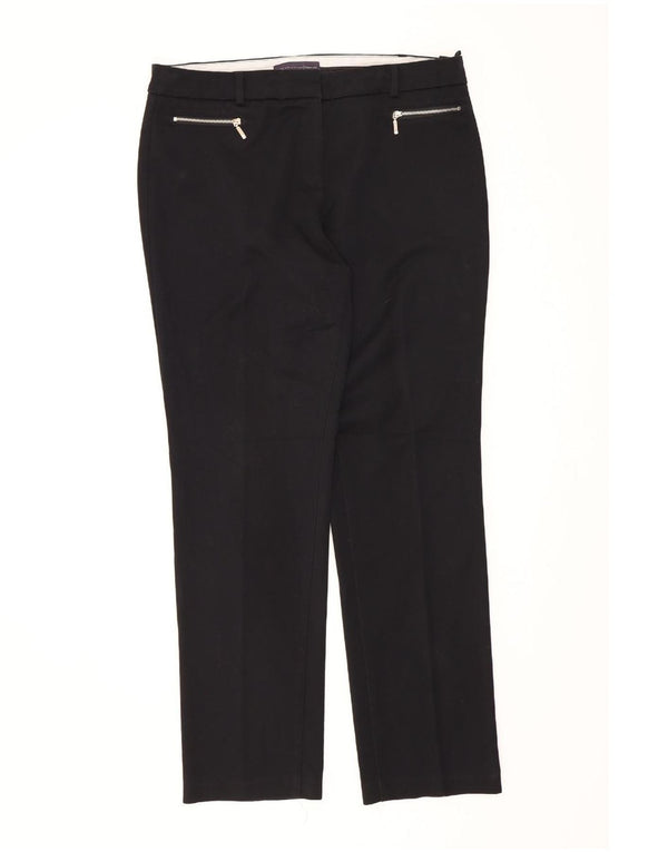 Marks & Spencer Pantalon décontracté coupe slim pour femme UK 14 Large W34 L30 Noir
