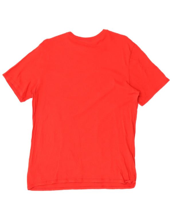 Nike Mens Athletic Cut T-Shirt Top Large Red Cotton