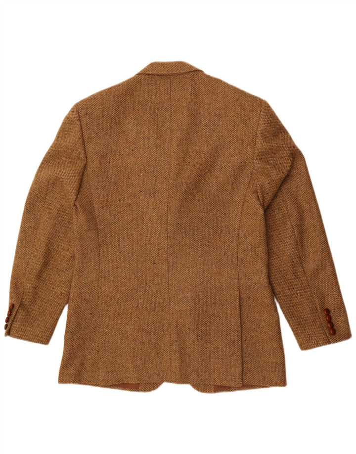 Giacca blazer a 3 bottoni da uomo Norton & Wilson IT 50 Large in lana marrone