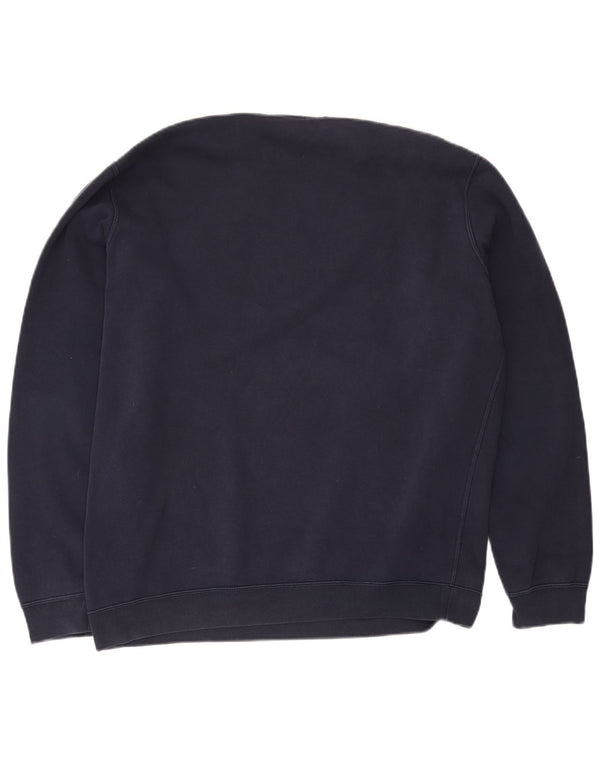 Nike Mens Sweatshirt Jumper Large Navy Blue Cotton