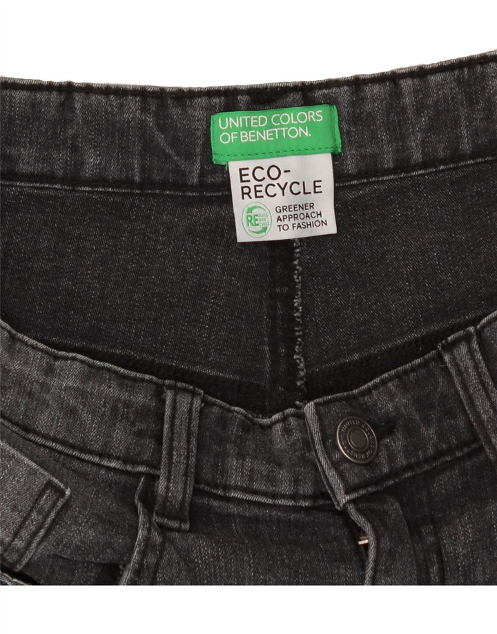 BENETTON Boys Denim Shorts 15-16 Years W28 Grey Vintage Benetton and Second-Hand Benetton from Messina Hembry 
