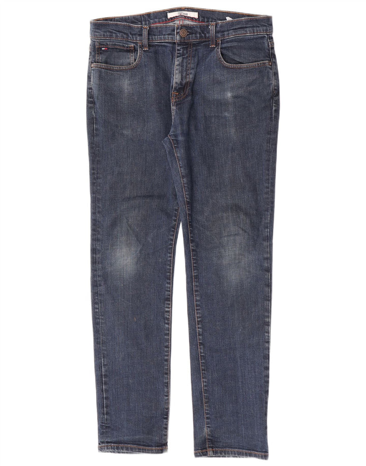 Tommy Hilfiger Herre Slim Jeans W34 L32 Blå
