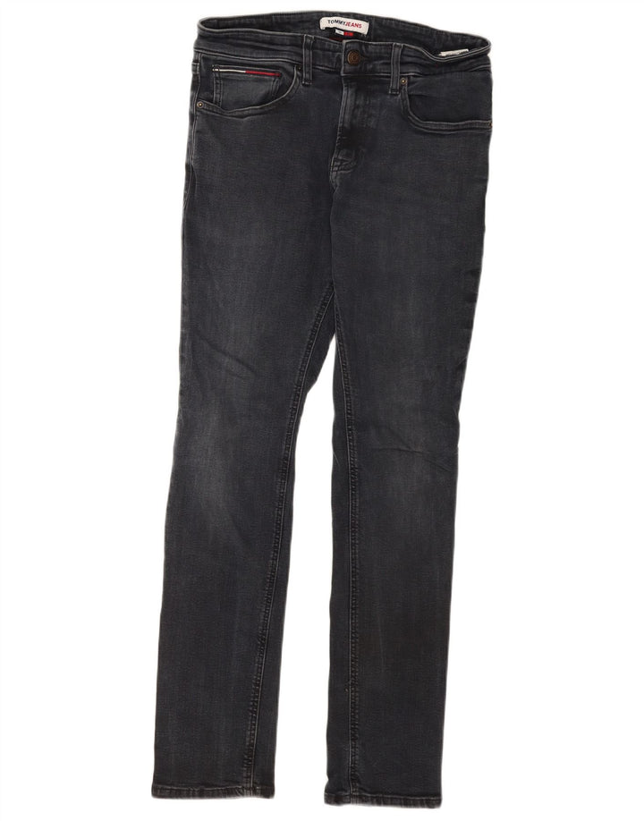 Tommy Hilfiger Mens Slim Jeans W32 L32 Grey Cotton