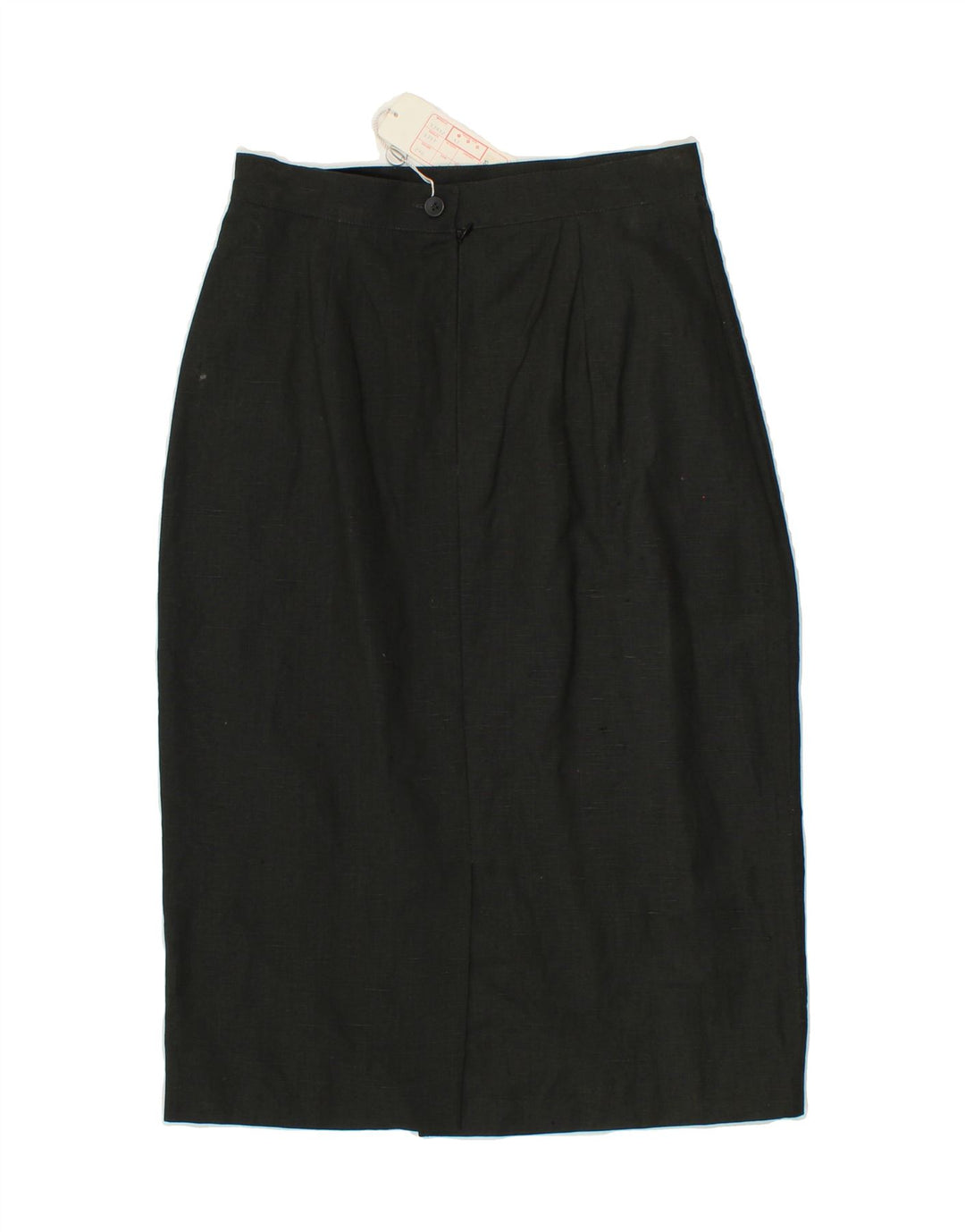 CAROL Womens Pencil Skirt IT 42 Medium W28 Grey Cotton Vintage Carol and Second-Hand Carol from Messina Hembry 