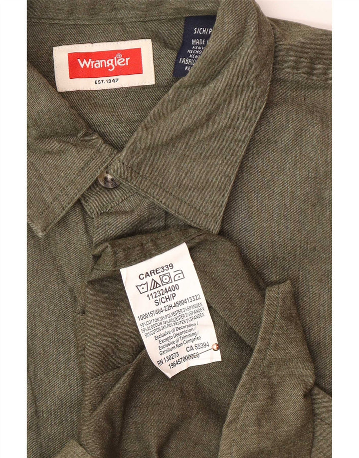 Wrangler férfi ing kicsi, khaki pamut