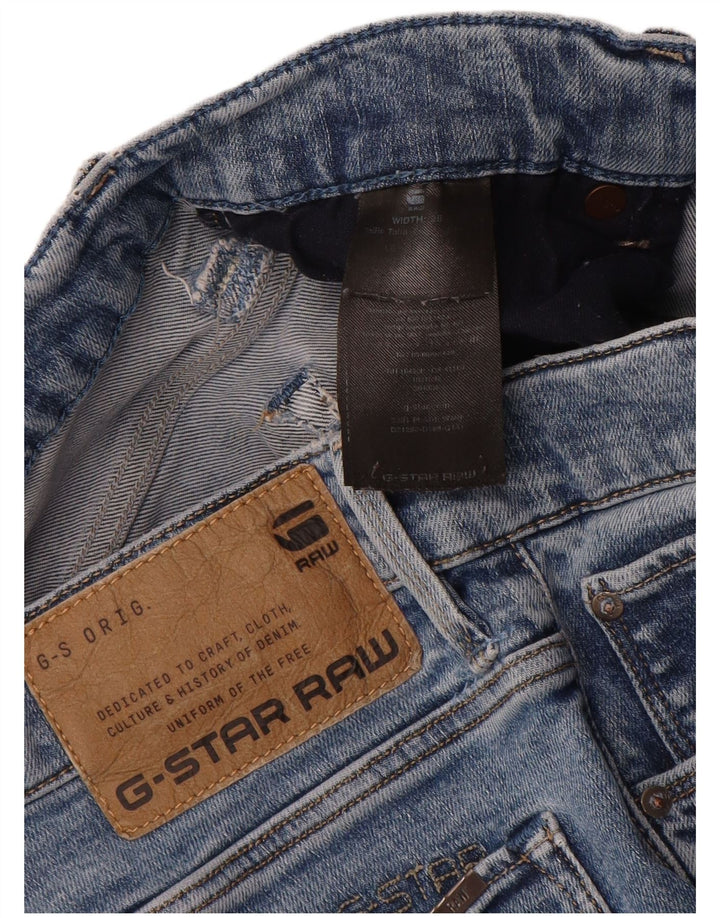 G-Star Womens Flared Jeans W28 L30 Blue Cotton