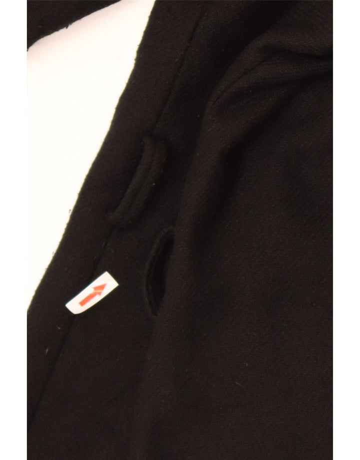Sandro Ferrone Womens Overcoat UK 12 Medium Black Wool