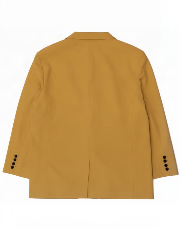 Zara Chaqueta Blazer De 2 Botones Para Mujer Reino Unido 46 Grande Lyocell Amarillo