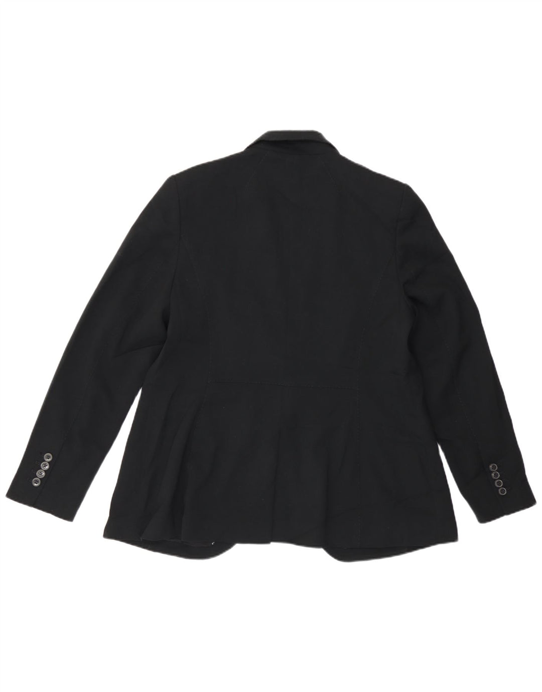 Marks & Spencer Womens 1 Button Blazer Jacket UK 16 Large  Black Polyester