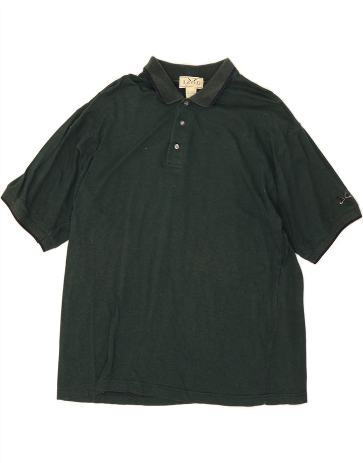 IZOD Mens Polo Shirt Large Green Cotton Vintage Izod and Second-Hand Izod from Messina Hembry 