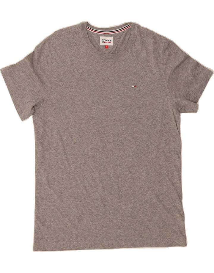 TOMMY HILFIGER Mens T-Shirt Top Medium Grey Cotton Vintage Tommy Hilfiger and Second-Hand Tommy Hilfiger from Messina Hembry 