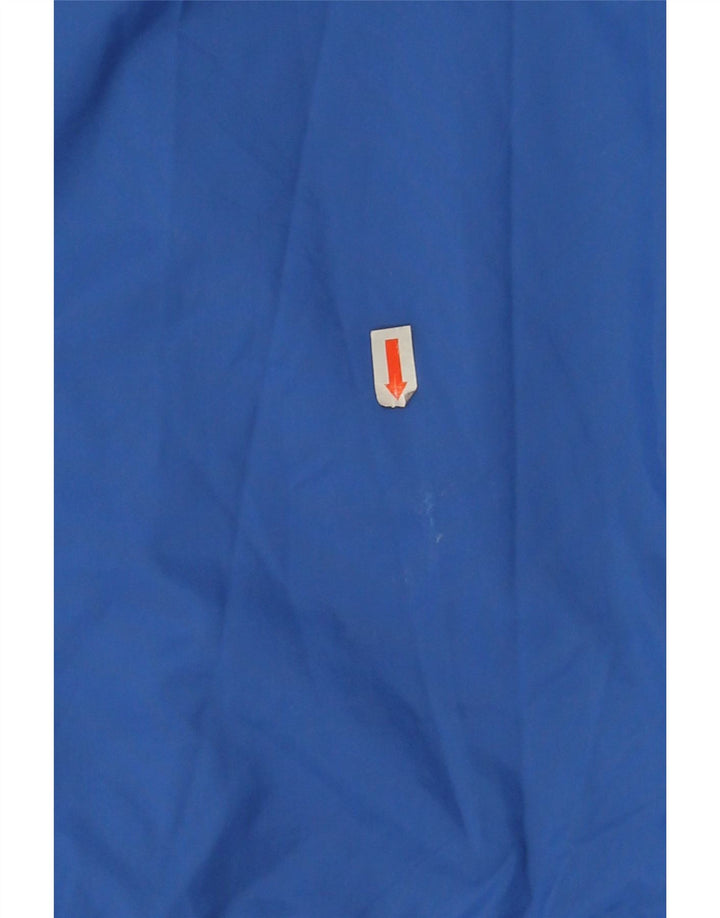 Giacca antipioggia con cappuccio Nike da ragazzo 10-11 anni in nylon color block blu medio