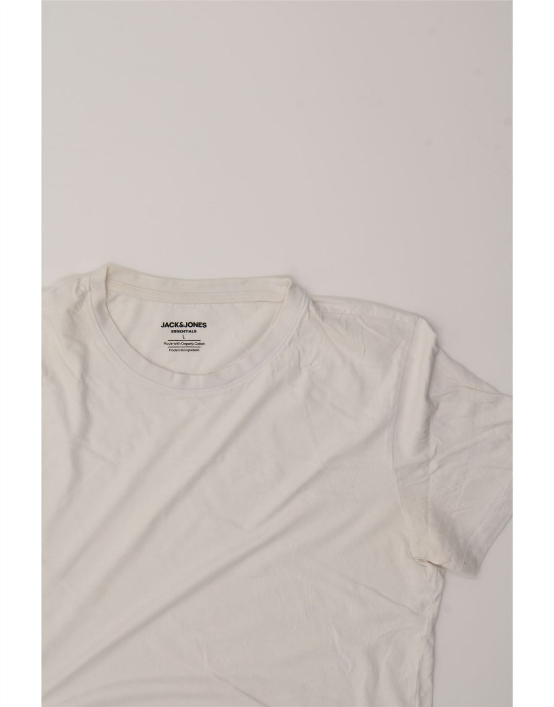 JACK & JONES Mens T-Shirt Top Large White Cotton Vintage Jack & Jones and Second-Hand Jack & Jones from Messina Hembry 
