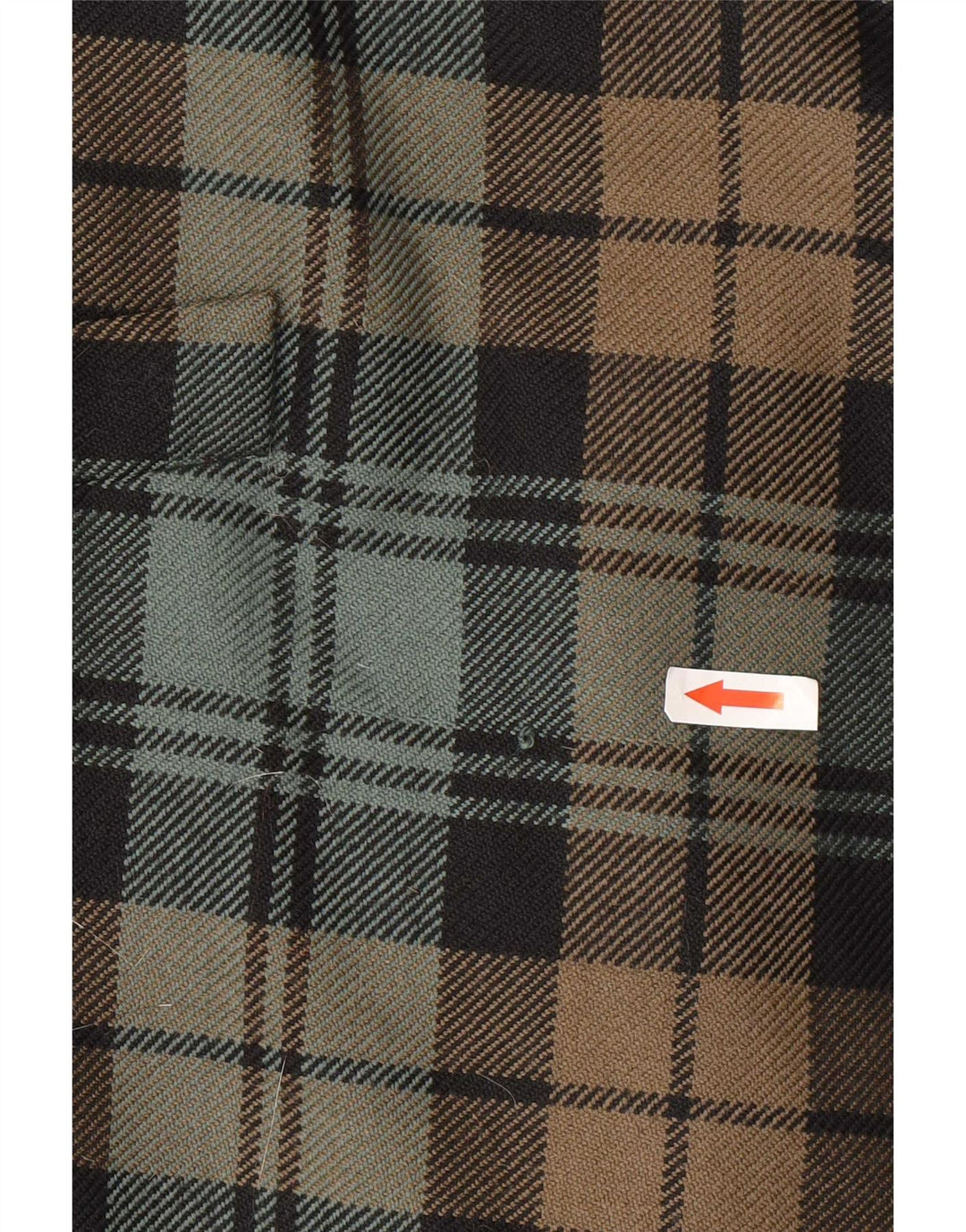 Alberto Biani Womens Double Breasted Coat IT 42 Medium Green Plaid
