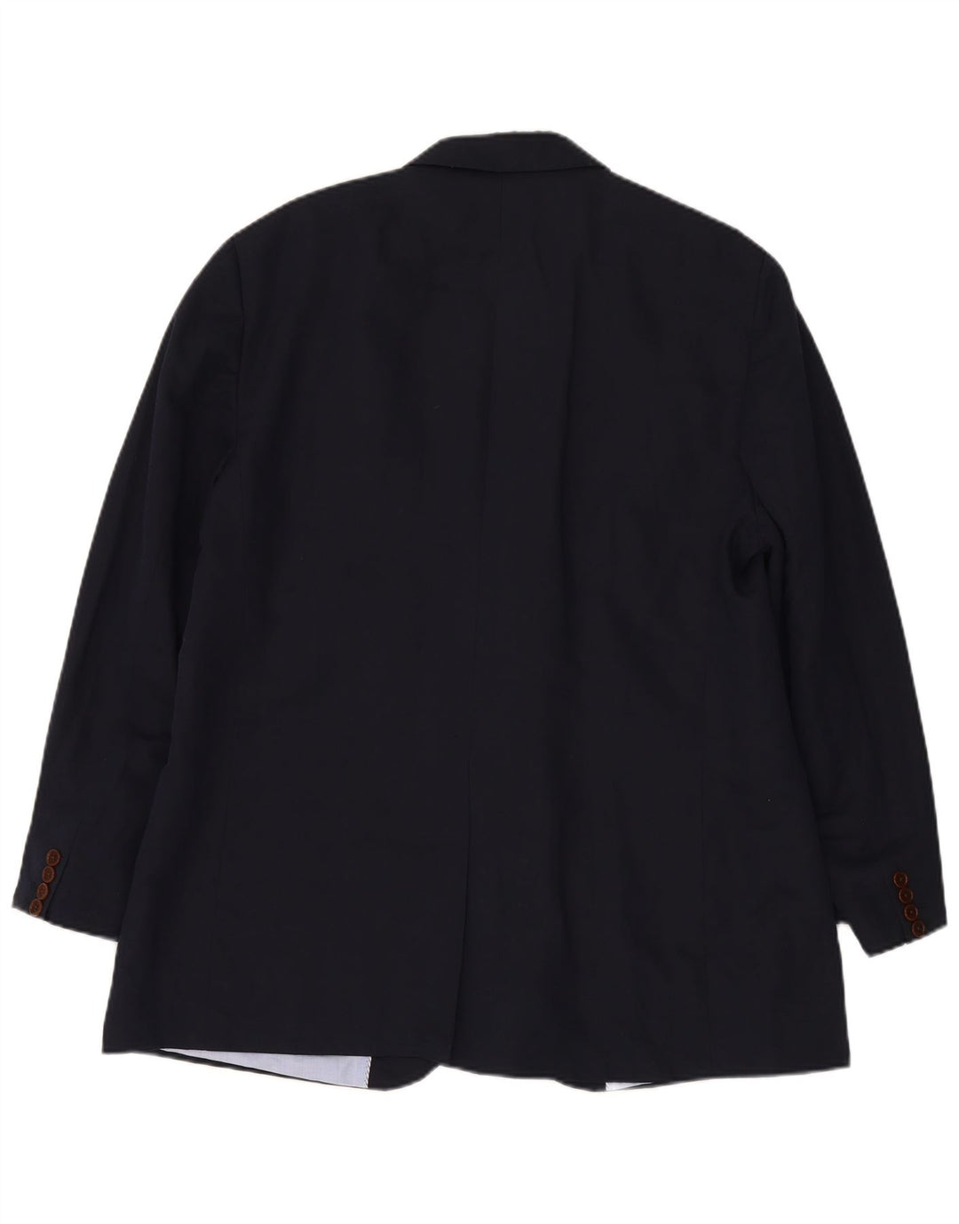 CREW CLOTHING Mens 2 Button Blazer Jacket UK 40 Large Navy Blue Cotton